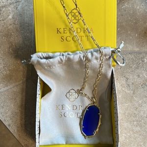 Kendra Scott long blue necklace